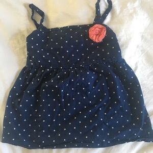 Polka dot with fun floral accent